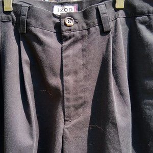 Black Izod Pants, 100% cotton (33-30)